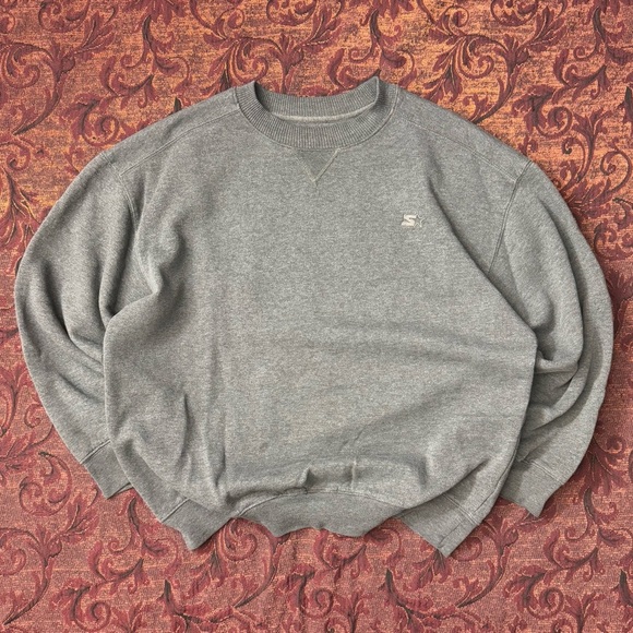 VTG STARTER Embroidered Boxy Crewneck - Picture 1 of 3